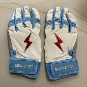 NEW BRUCE BOLT Batting Gloves Happ Series Premium Pro Short Cuff Youth Medium